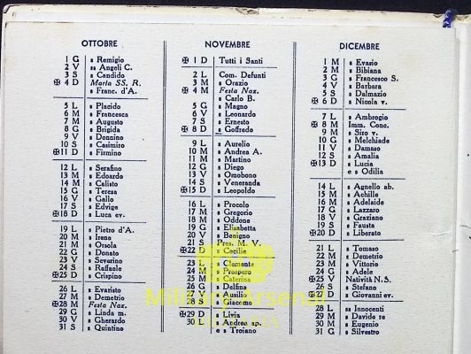 Regia Marina calendario Incrociatore Attendolo 1940 | Military Arsenal