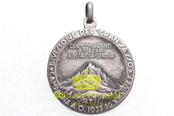 Medaglia Coloniale Divisione del Gran sasso 1935-1936 variante | Military Arsenal