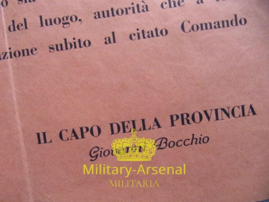 RSI Repubblica Sociale Italiana Mantova manifesto | Military Arsenal