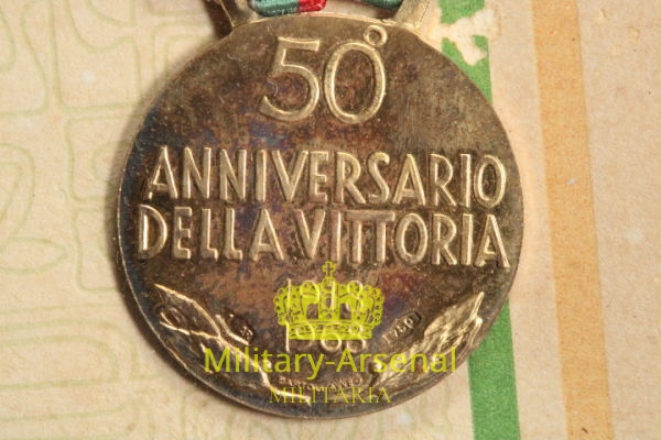 Diploma ricordo cinquantesimo annivesario della vittoria Forlì | Military Arsenal