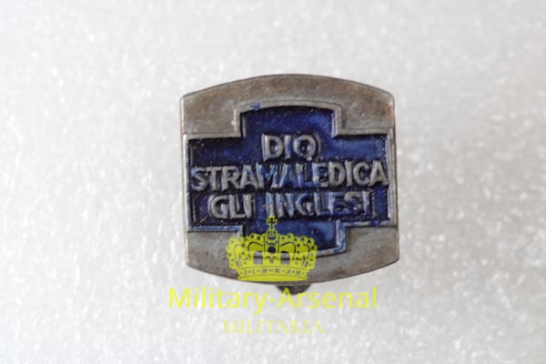 WWII Distintivo Dio Stramaledica gli Inglesi  | Military Arsenal
