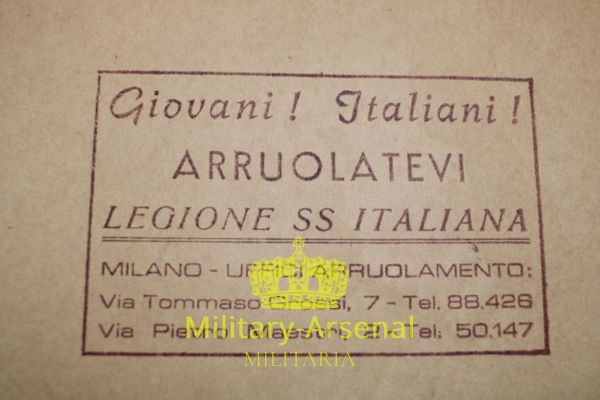 Volantino RSI Legione SS Italiana 1944 | Military Arsenal