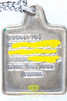 Piastrina di riconoscimento DOG TAG Regio Esercito  | Military Arsenal