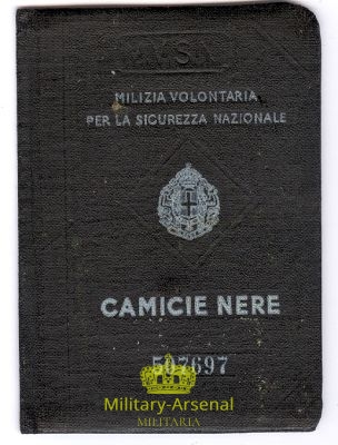 Tessera Milizia 73^ Legione Boiardo | Military Arsenal