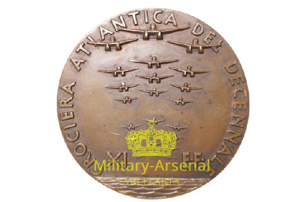Crociera Atlantica del Decennale Italo Balbo medaglione | Military Arsenal