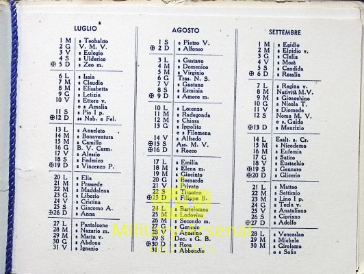 Regia Marina Calendario Incrociatore Attendolo 1942 | Military Arsenal