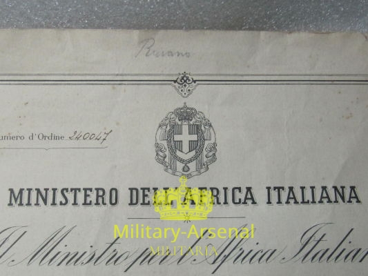 Diploma M.V.S.N. | Military Arsenal
