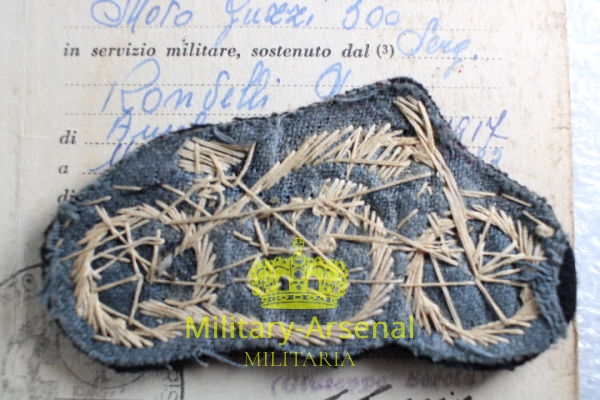 Regio Esercito fregio motociclisti con tessera  | Military Arsenal