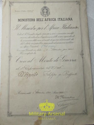 Diploma M.V.S.N. | Military Arsenal