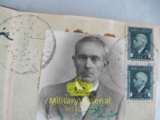 Passaporto RSI Repubblica Sociale Italiana | Military Arsenal