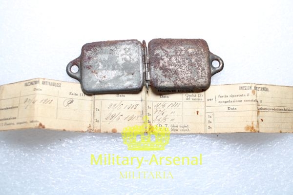 WWI pistrino di riconoscimento mod. 1916 8° Regg. fanteria Cuneo Dog-tag | Military Arsenal