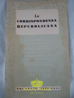 Repubblica Sociale Italiana RSI Edizioni Erre Venezia 5 | Military Arsenal