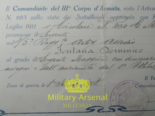 Diploma promozione di grado | Military Arsenal
