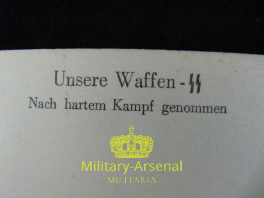 Unsere Waffenn SS postcard postkarte cartolina di propaganda 4 | Military Arsenal
