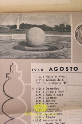 Calendario Assicurazioni Generale 1940 | Military Arsenal