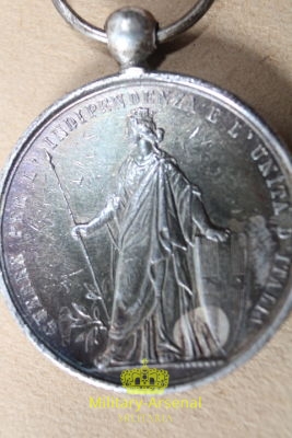 Regno d'Italia medaglia Guerra per L' Indipendenza con foto 1866 | Military Arsenal