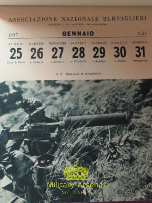 Bersaglieri calendario 1937 | Military Arsenal