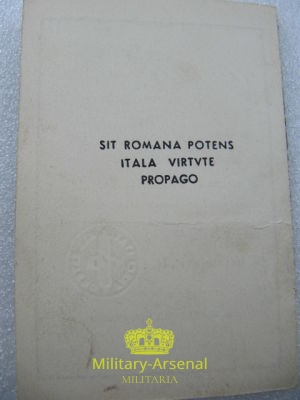 P.N.F. Fasci all' Estero Londra Tessera | Military Arsenal