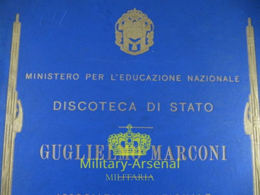Guglielmo Marconi disco 78 giri Discoteca di Stato | Military Arsenal