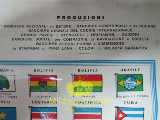 Locandina Pubblicitaria Bandiere Canepa & Campi | Military Arsenal