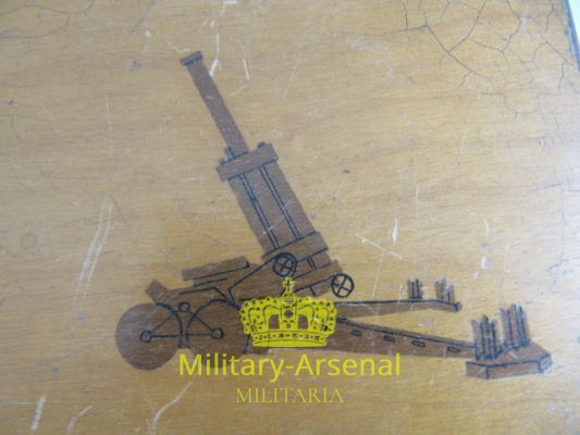 Ansaldo obice da 210/22 modello 35 cofanetto in legno | Military Arsenal