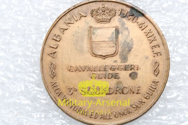 WWII medaglia Cavalleggeri e Guide 3 ° Squadrone 1940  | Military Arsenal