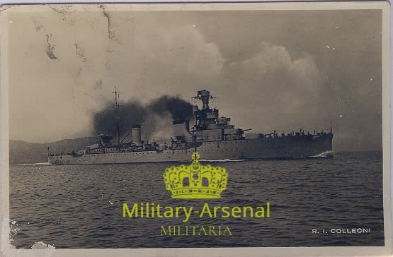 Cartolina Regio Incrociatore Colleoni | Military Arsenal