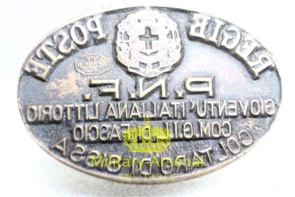 Timbro Regie Poste G.I.L. Gioventù del Littorio Parma P.N.F. | Military Arsenal