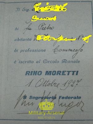 Fascio di Ferrara circolo rionale | Military Arsenal