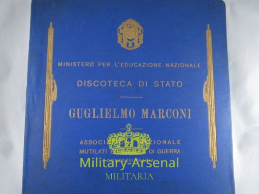 Guglielmo Marconi disco 78 giri Discoteca di Stato | Military Arsenal