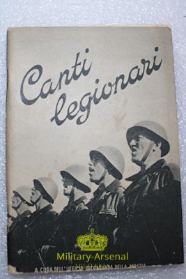 Propaganda M.V.S.N Milizia Canti Legionari  | Military Arsenal