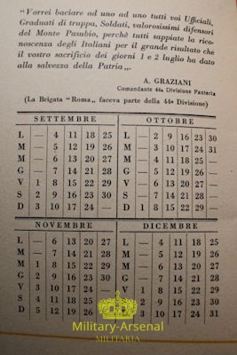 Calendario 79° Reggimento fanteria roma 1938 | Military Arsenal
