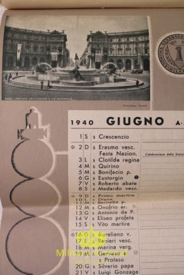 Calendario Assicurazioni Generale 1940 | Military Arsenal