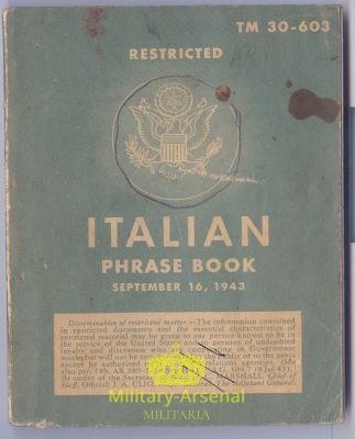 Manuale Italian phrase Book | Military Arsenal