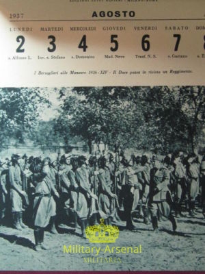 Bersaglieri calendario 1937 | Military Arsenal