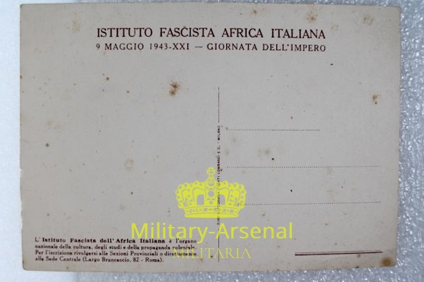 Cartolina Giornata dell'impero 1943 | Military Arsenal