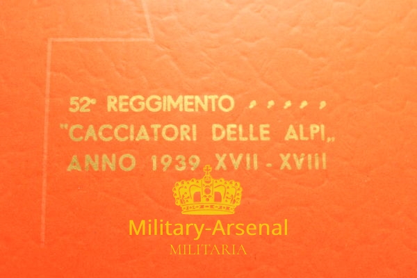 Calendario 1939 Cacciatori delle Alpi | Military Arsenal