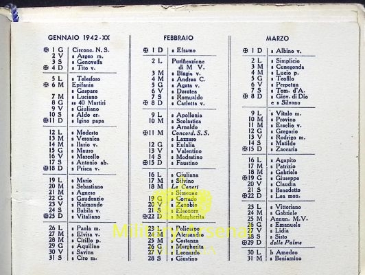 Regia Marina Calendario Incrociatore Attendolo 1942 | Military Arsenal