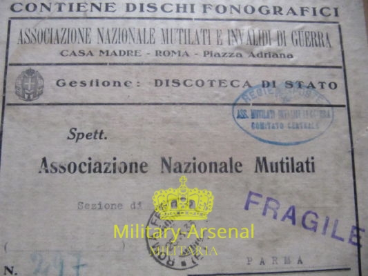 Discoteta di Stato dischi 78 giri Mutilati e Invalidi 1933 | Military Arsenal