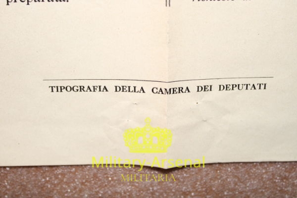 Manifesto discorso del DUCE 25 maggio 1935-XIII | Military Arsenal