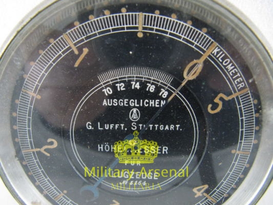 WWI altimetro Höhenmesser G.Lufft, Stuttgart | Military Arsenal