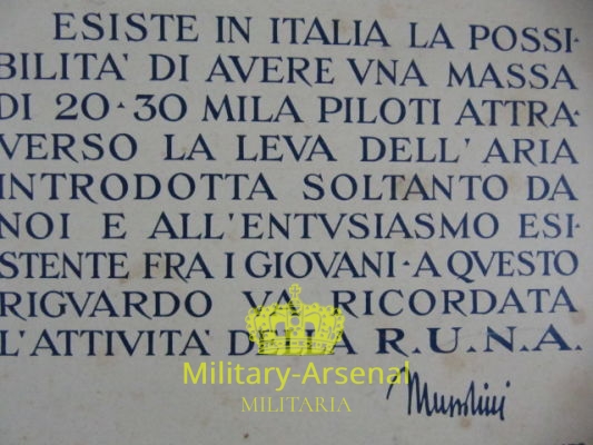 Regia Aeronautica RUNA propaganda | Military Arsenal