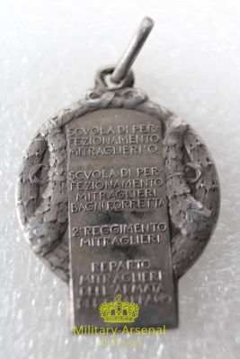  WWI Scuola Mitraglieri Bagni Porretta Bologna argento | Military Arsenal