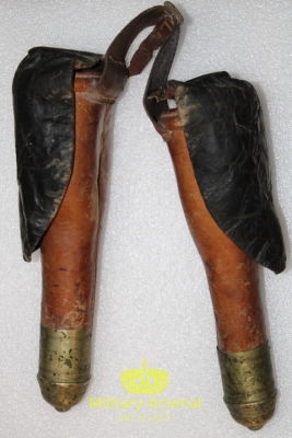 Fonde da sella per pistole ad avancarica, prima metà del XIX Secolo RARE!! | Military Arsenal