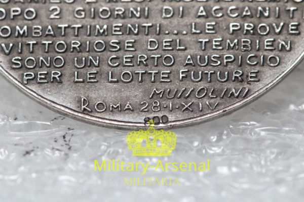 Medaglia Discorso di Mussolini al maresciallo Badoglio in argento | Military Arsenal