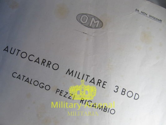 OM Autocarro Militare 3 BOD catalogo | Military Arsenal