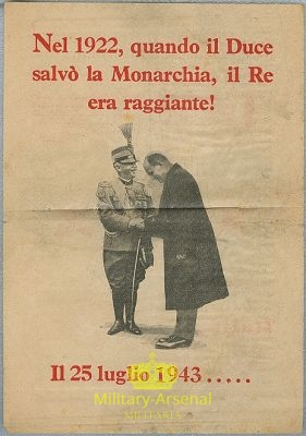 Volantino di Propaganda leaflet  RSI 4 | Military Arsenal