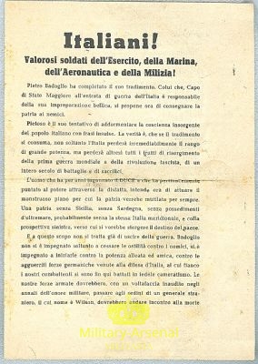 Volantino di Propaganda RSI 2 | Military Arsenal
