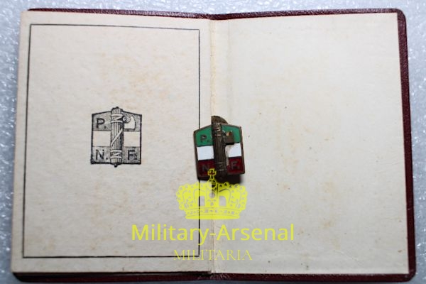 PNF Tessera con distintivo Oderzo  | Military Arsenal