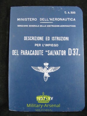 Regia Aeronautica Paracadute Salvator D 37 | Military Arsenal